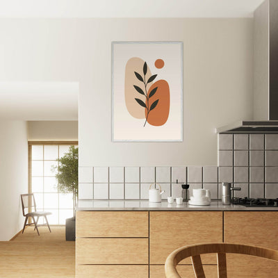 Abstract Botanical Earthy Desert Plant Design - Vibrantwalls