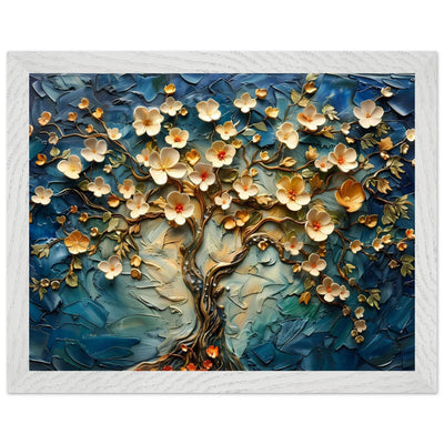 Textured Tree of Life Impasto Blooms - Vibrantwalls