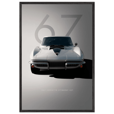 1967 Corvette Stingray 427 Framed Poster | Iconic Automotive Art, Ready-to-Hang - Vibrantwalls