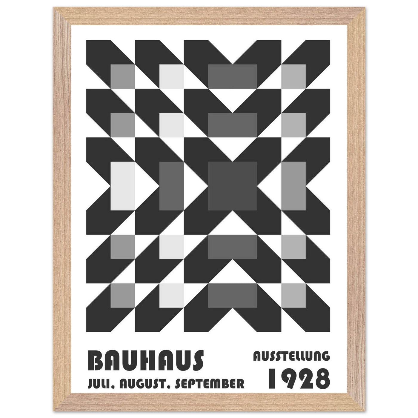 Bauhaus-Style Geometric Grid - Vibrantwalls