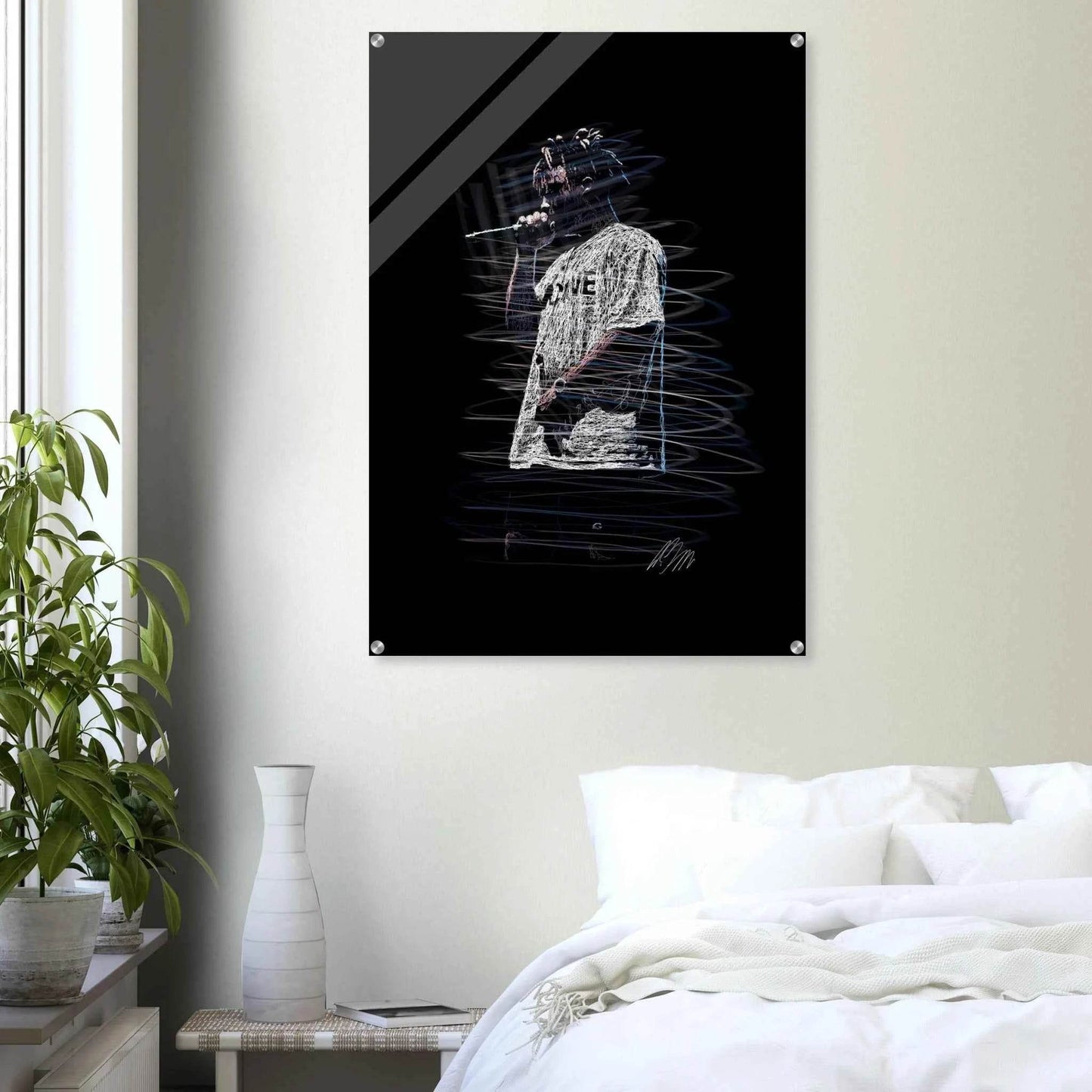 Phantom Echoes Acrylic Print - Modern, Luminous Wall Art Available in Multiple Sizes - Vibrantwalls