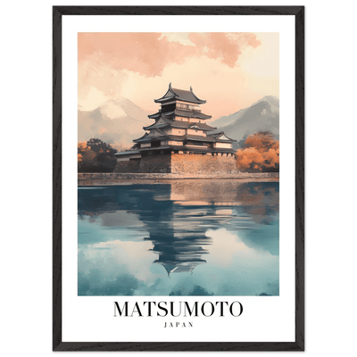 Matsumoto Japan Framed Poster – Serene Travel Wall Art with Wooden Frame - Vibrantwalls