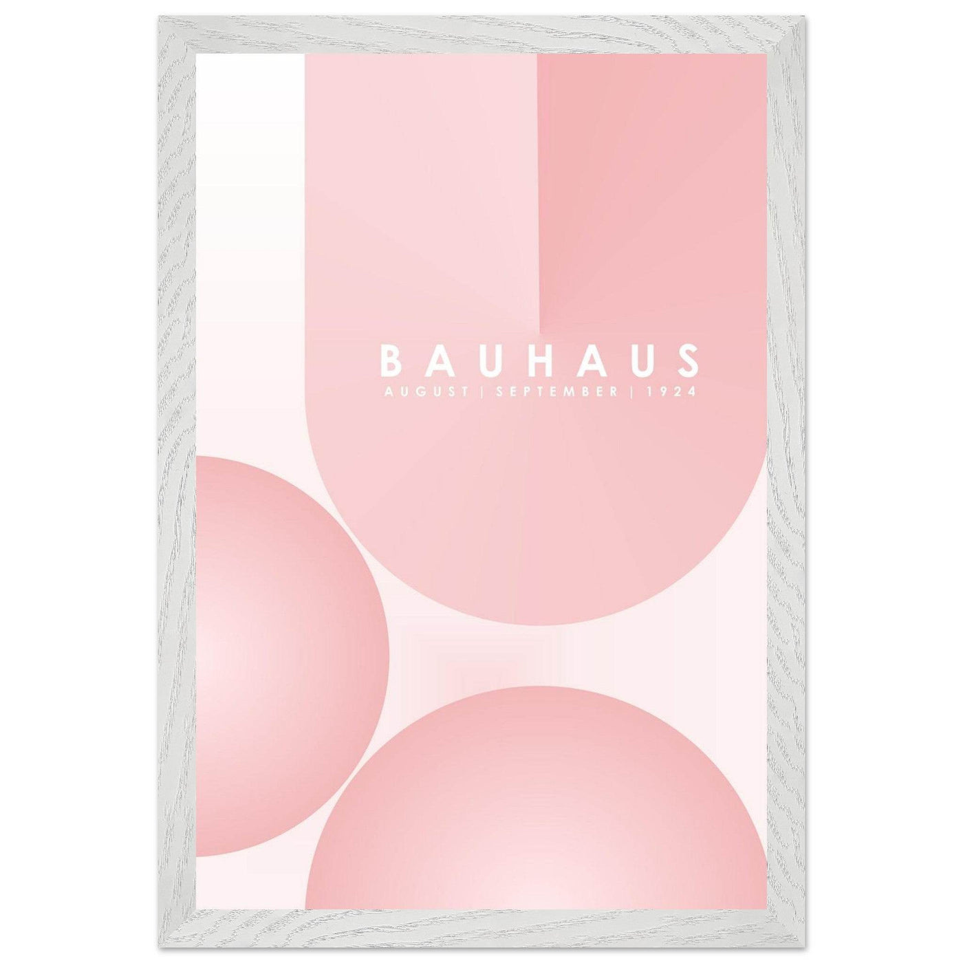 Bauhaus Soft Pink Geometric Design for Contemporary Spaces - Vibrantwalls