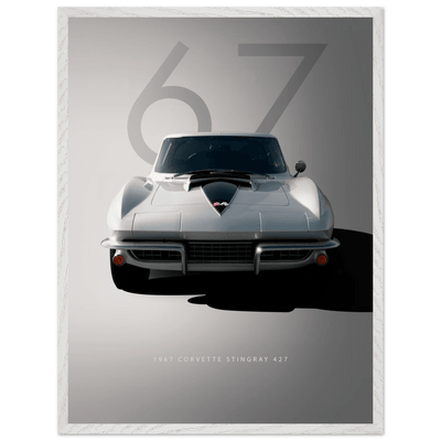 1967 Corvette Stingray 427 Framed Poster | Iconic Automotive Art, Ready-to-Hang - Vibrantwalls