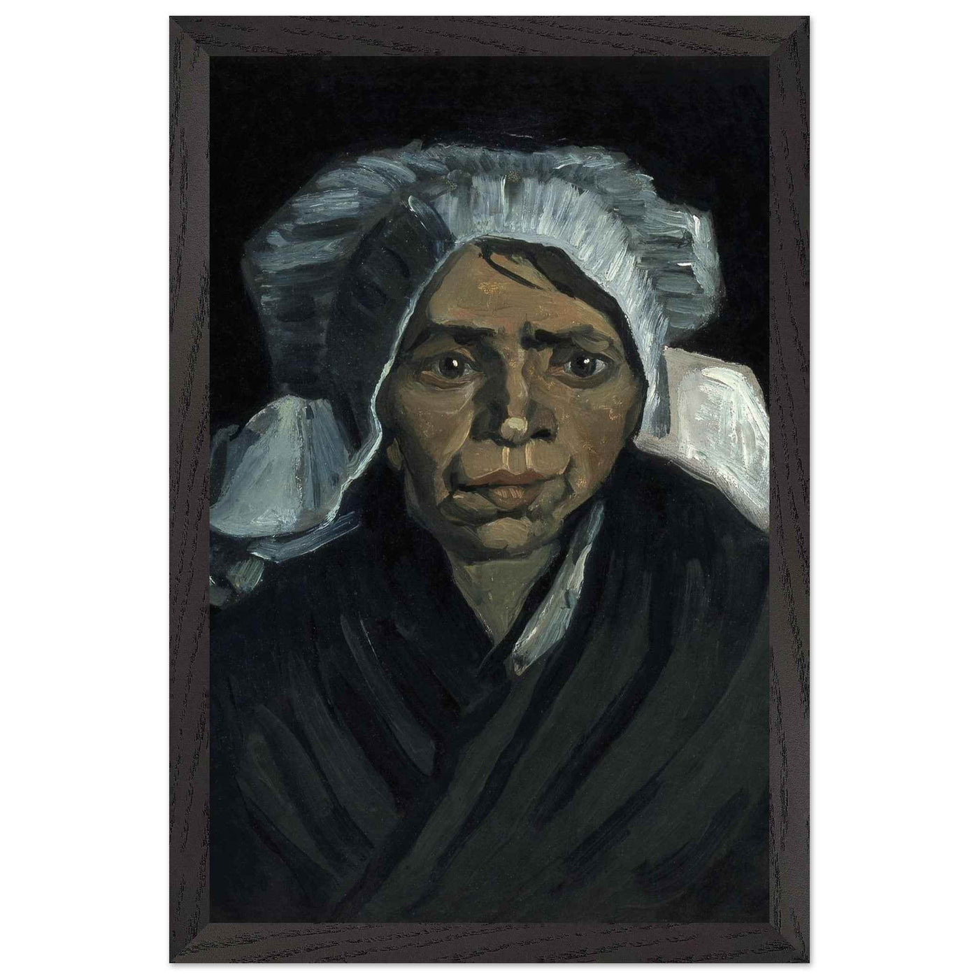 Peasant Woman Sculpture - Exquisite Head of a Peasant Woman Art Piece - Vibrantwalls