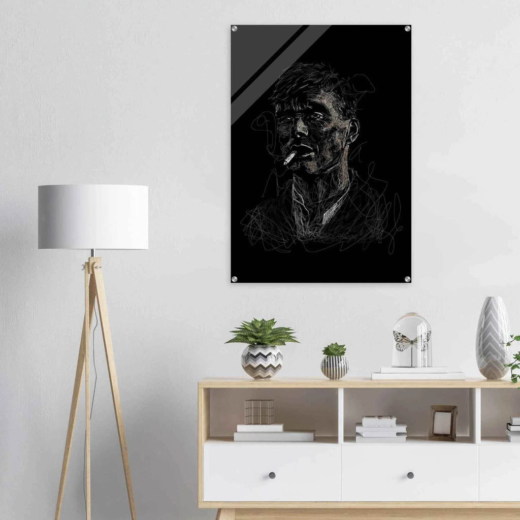 Abstract 'Notorious' Art Acrylic Print – Modern Urban Style Wall Decor, Multiple Sizes Available - Vibrantwalls