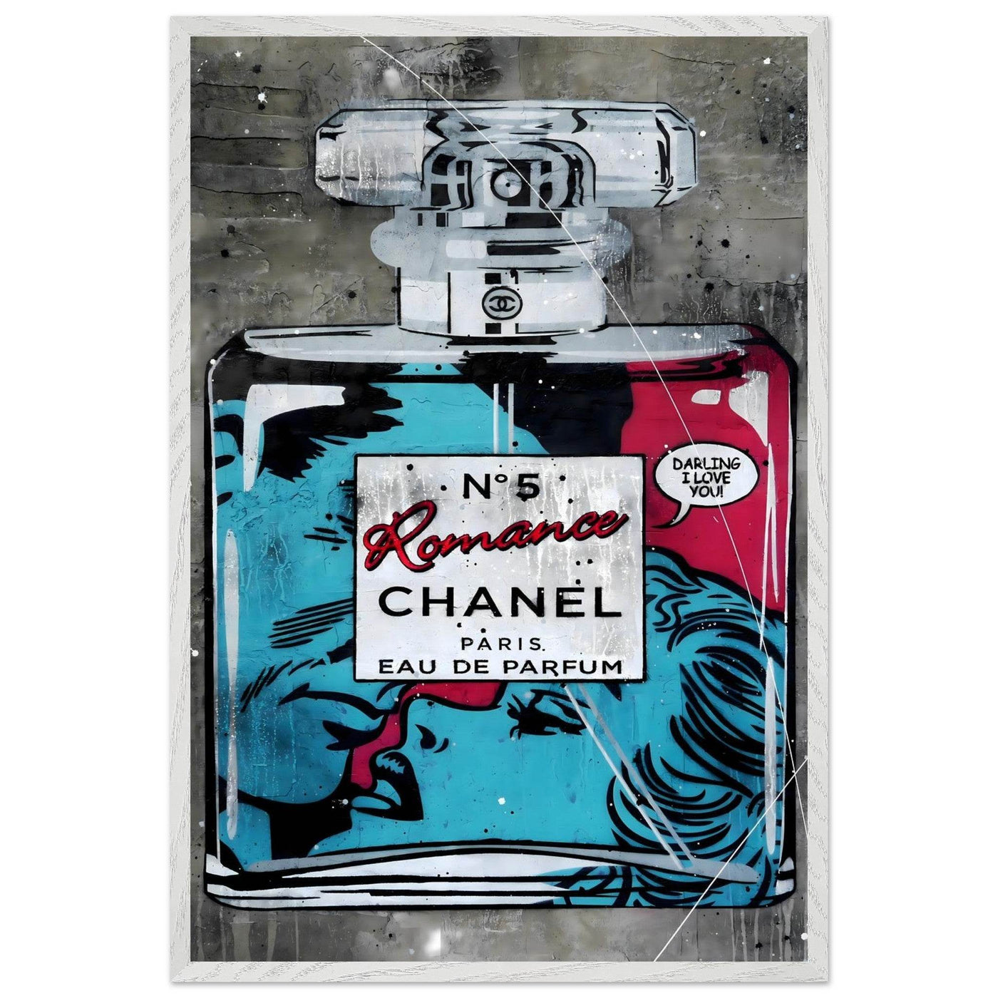 Chanel No. 5 'Romance' Pop Art Print - Iconic Fragrance Art in Your Choice of Frame & Size - Vibrantwalls