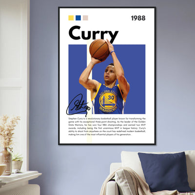Stephen Curry Golden State Warriors Vintage Art Vibrantwalls