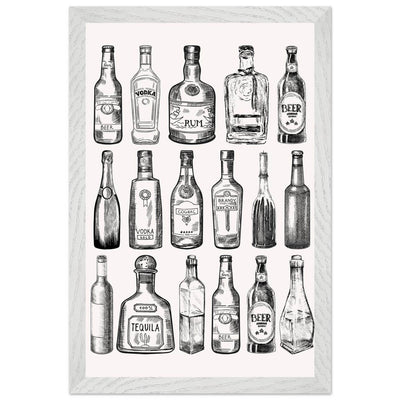 Gin Tonic Cocktail Recipe Classic Bar Print - Vibrantwalls