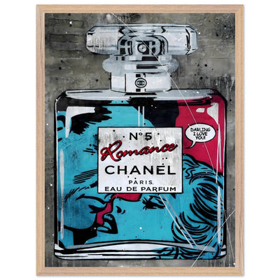 Chanel No. 5 'Romance' Pop Art Print - Iconic Fragrance Art in Your Choice of Frame & Size - Vibrantwalls