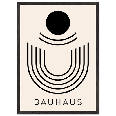 Bauhaus Black & Beige Abstract - Vibrantwalls