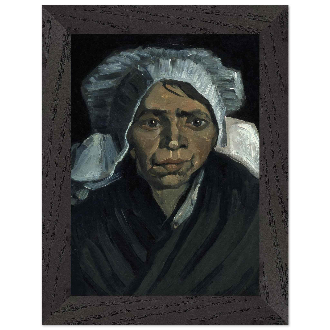 Peasant Woman Sculpture - Exquisite Head of a Peasant Woman Art Piece - Vibrantwalls
