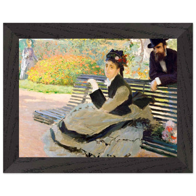 Camille Monet Garden Bench Art – Exquisite Artwork for Garden Lovers - Vibrantwalls
