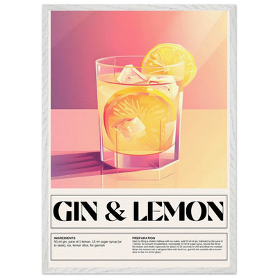 Gin & Lemon Print - Vibrantwalls