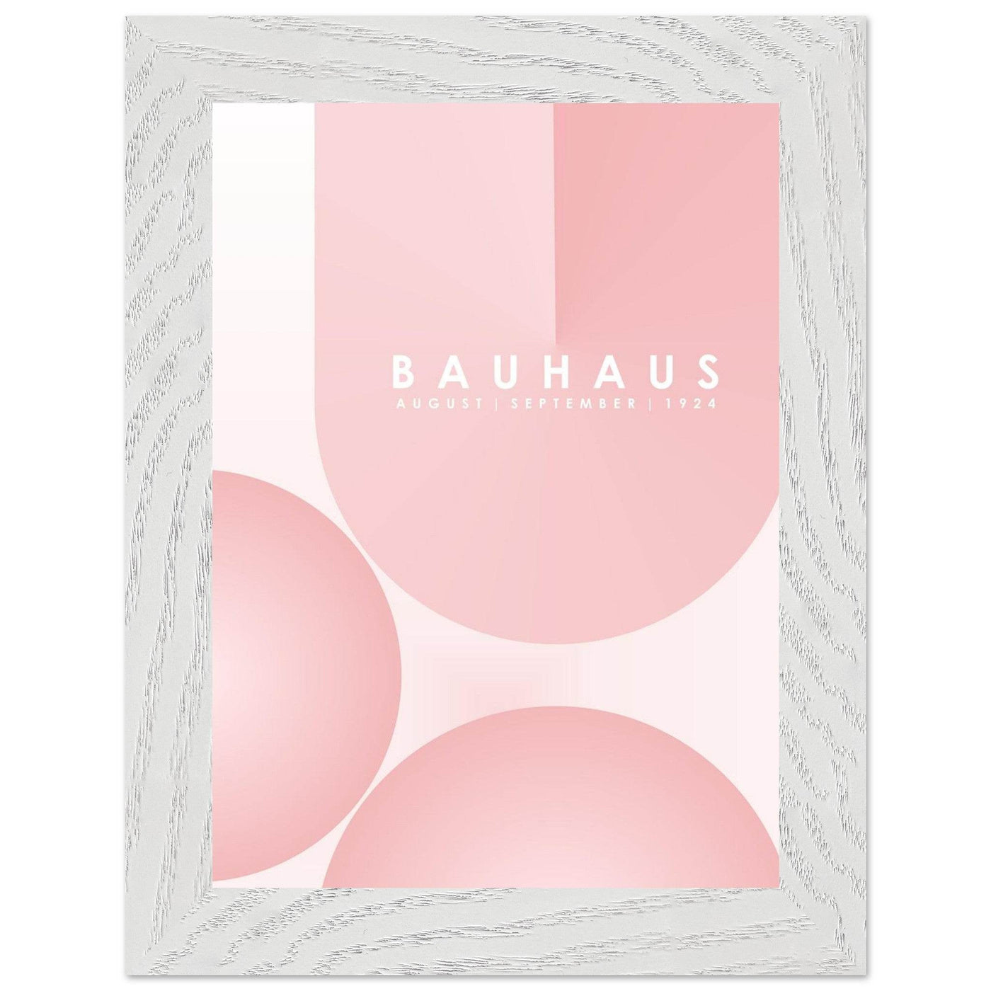 Bauhaus Soft Pink Geometric Design for Contemporary Spaces - Vibrantwalls