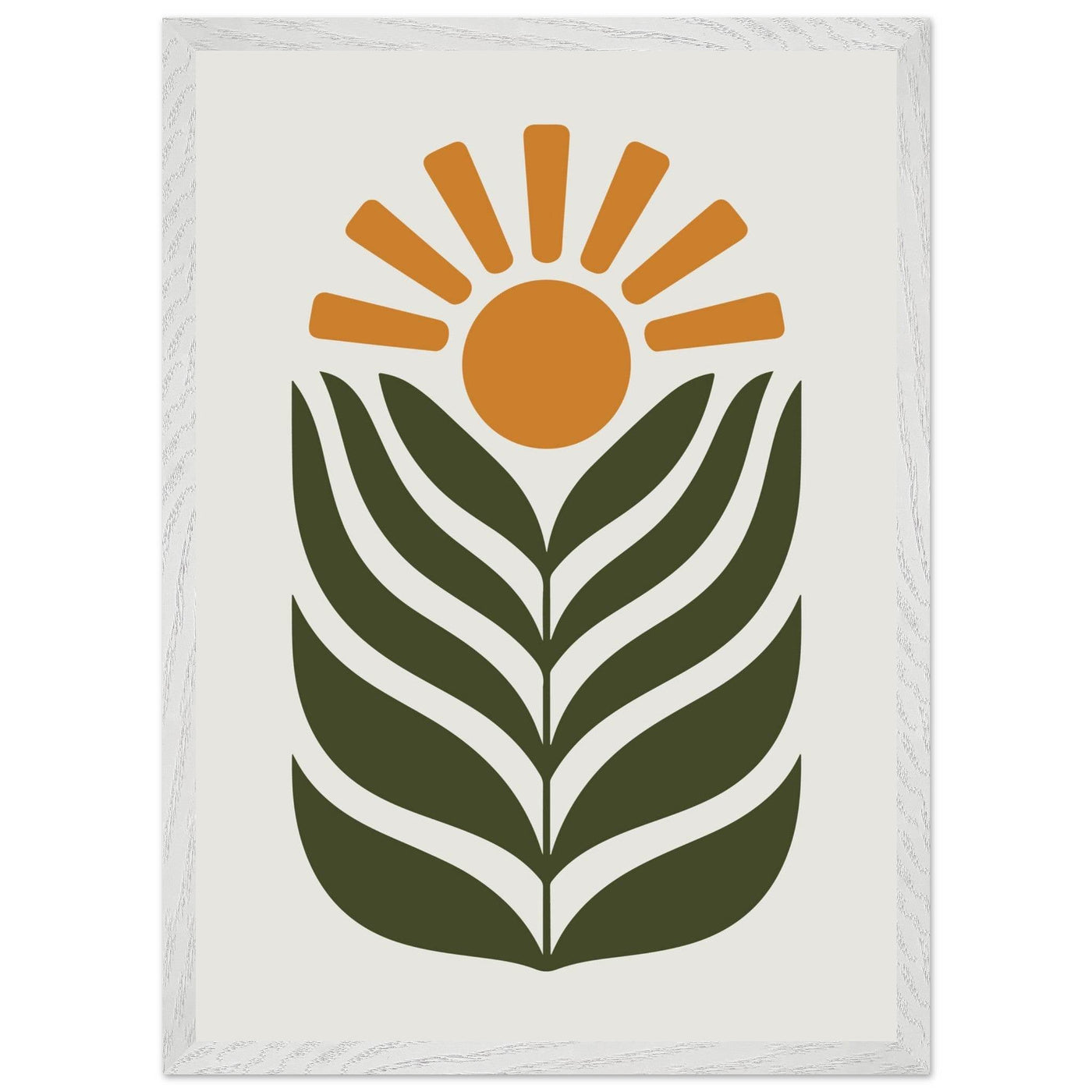 Desert Sun & Plant - Vibrantwalls