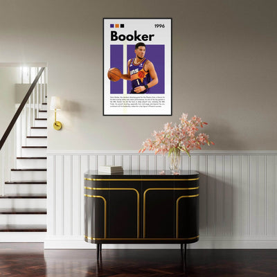 Devin Booker Phoenix Suns Modern Art Print - Vibrantwalls
