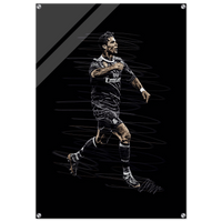 Cristiano Ronaldo - Abstract Mosaic Art - Printed Footballs - Vibrantwalls