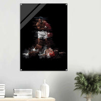 Muhammad Ali K.O. Acrylic Print – Dynamic, Iconic, Modern Sports Wall Art - Vibrantwalls