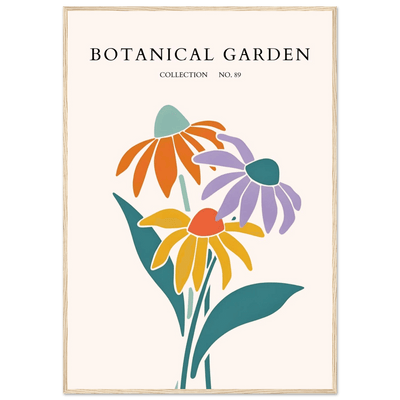 Botanical Garden Collection Framed Poster – Abstract Floral Art Print | Vibrant Colors, Ready-to-Hang - Vibrantwalls