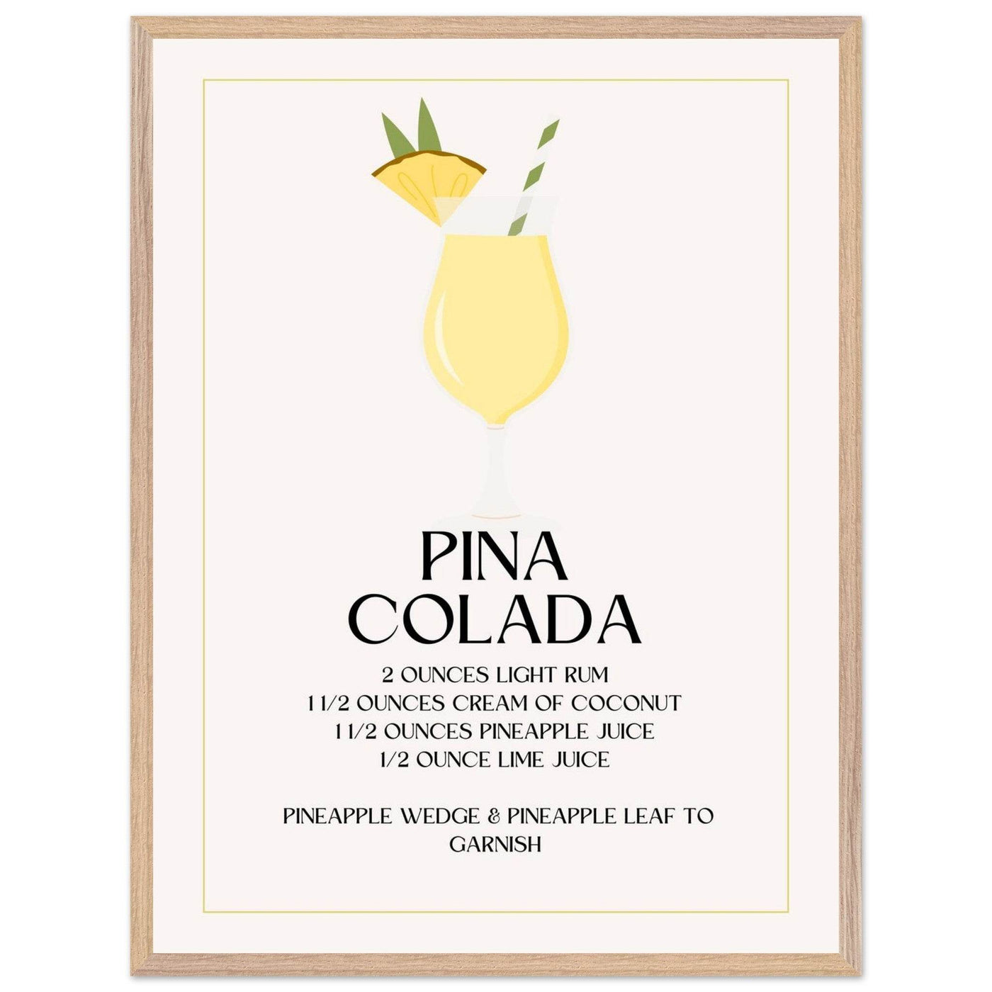 Pina Colada Cocktail Recipe - Vibrantwalls
