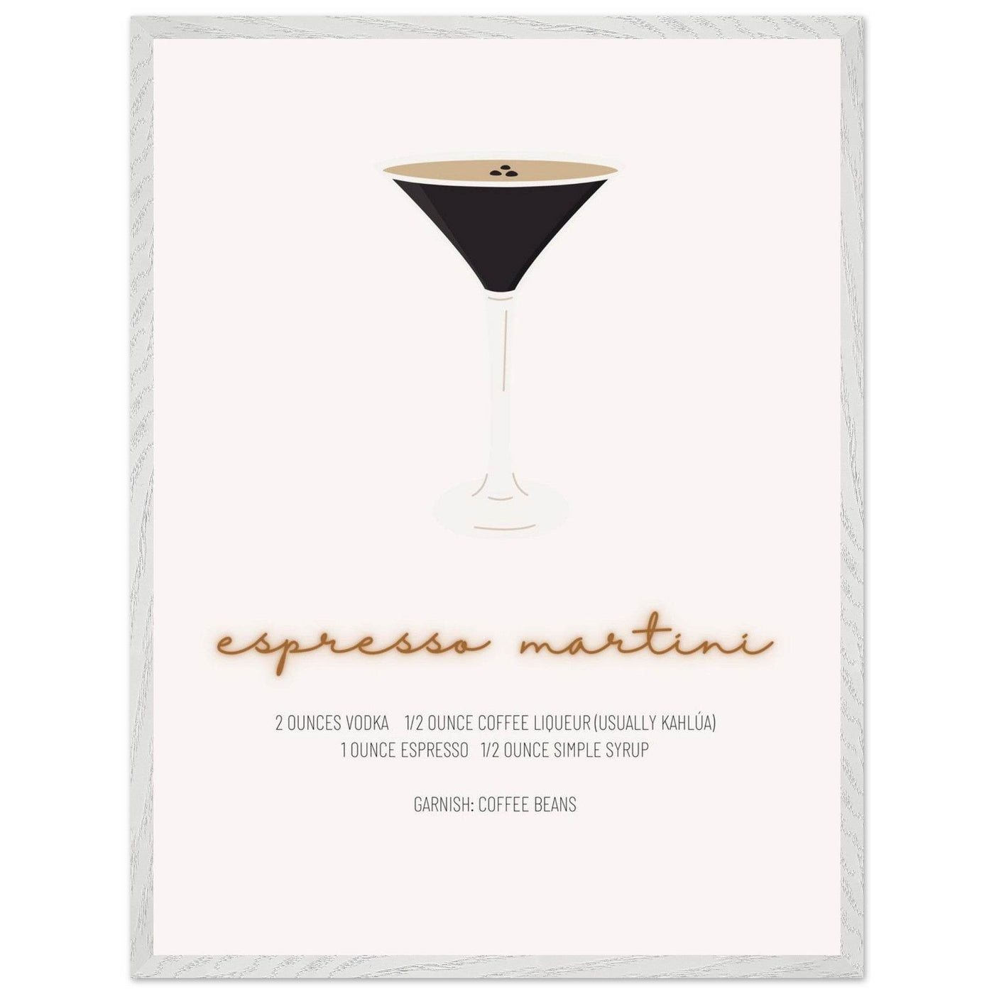 Espresso Martini Cocktail Recipe - Vibrantwalls
