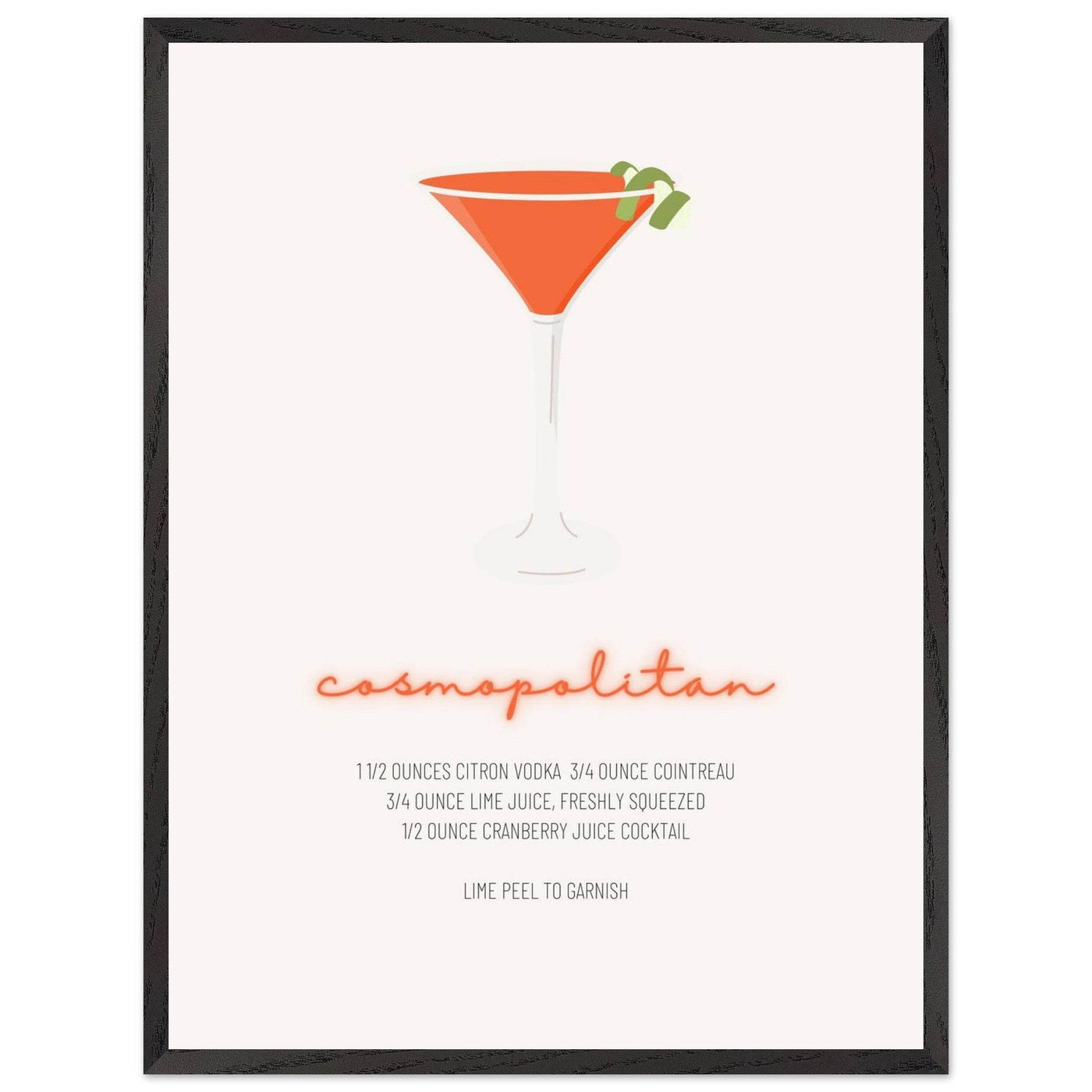 Cosmopolitan Cocktail Recipe Pink Vodka Cranberry Drink - Refreshing Cocktail Delight - Vibrantwalls