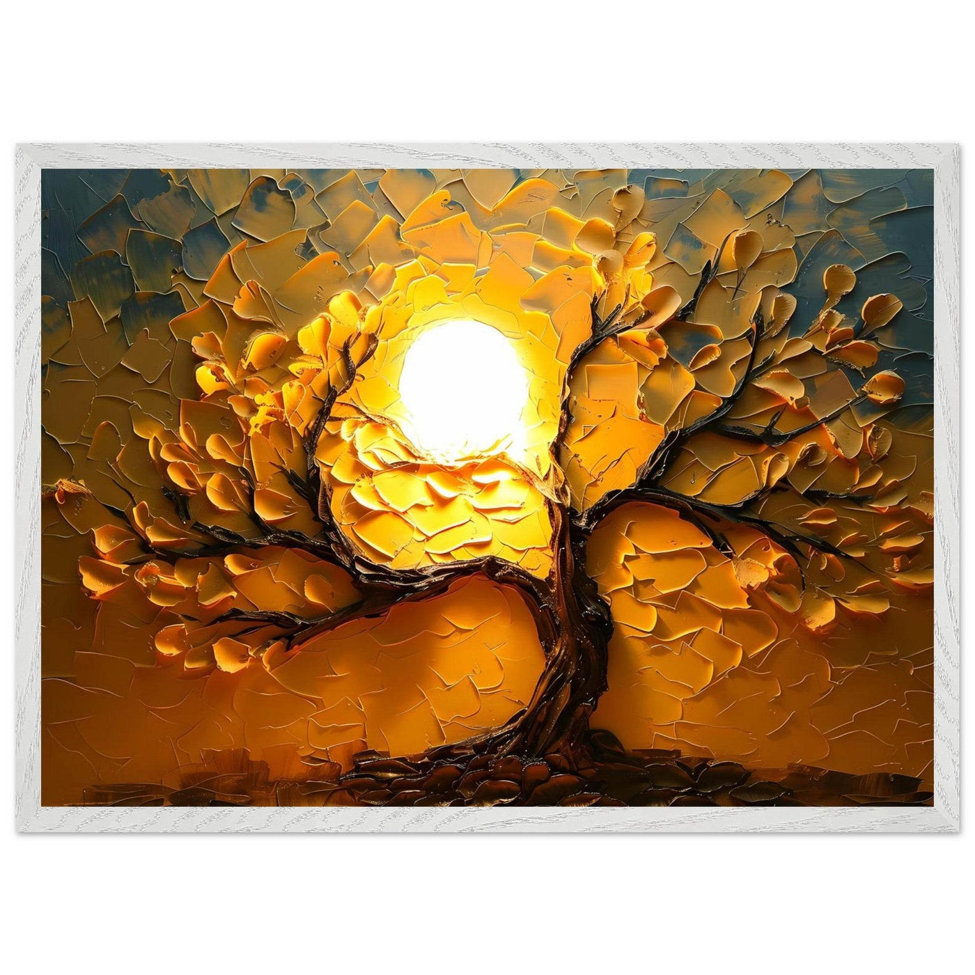 Textured Golden Tree of Life - Vibrantwalls