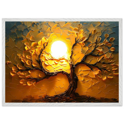 Textured Golden Tree of Life - Vibrantwalls