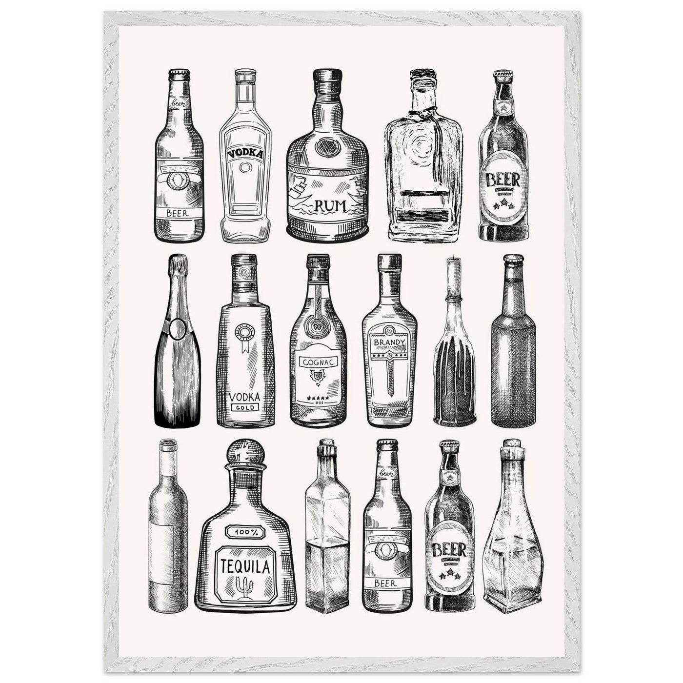 Gin Tonic Cocktail Recipe Classic Bar Print - Vibrantwalls