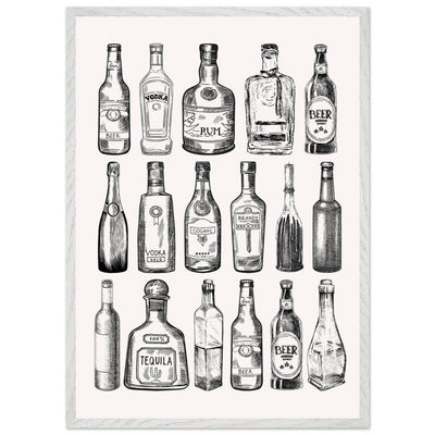 Gin Tonic Cocktail Recipe Classic Bar Print - Vibrantwalls