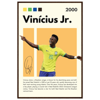 Vinicius Jr. Brazil Soccer Football Legends Poster Wall Art - Vibrantwalls