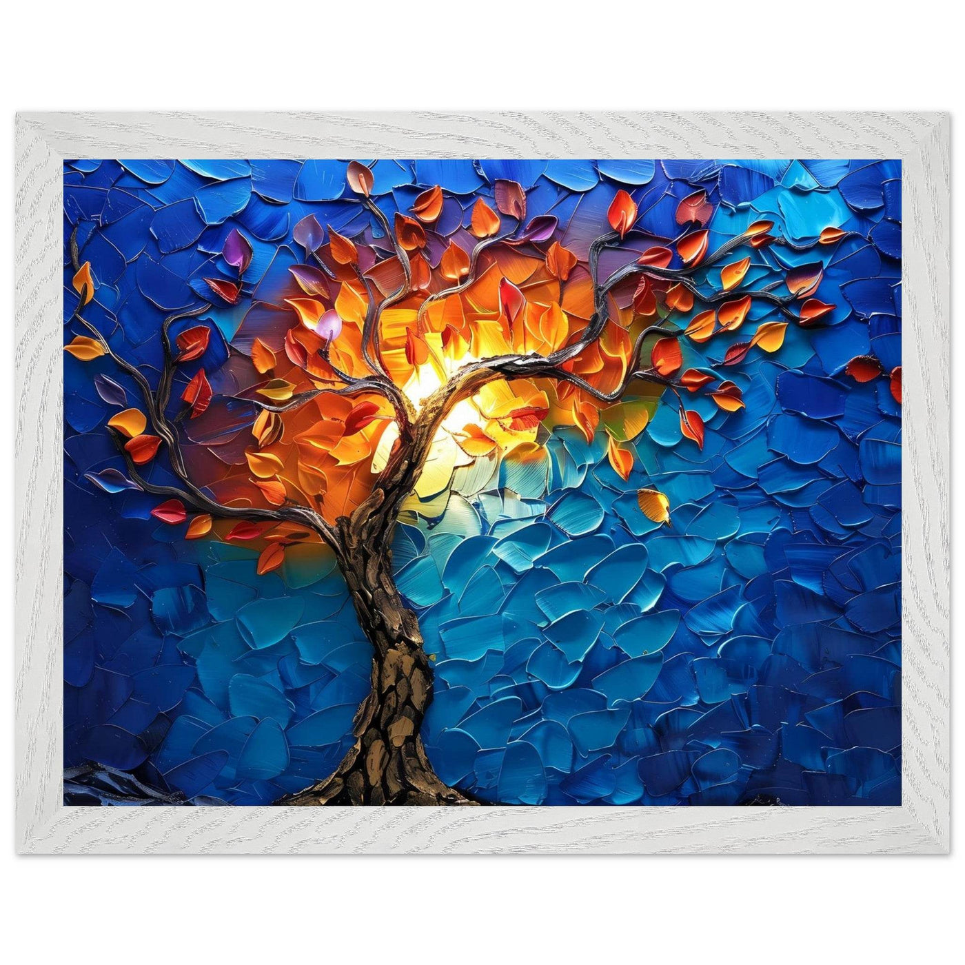 Vibrant Tree of Life Palette Knife Art - Vibrantwalls