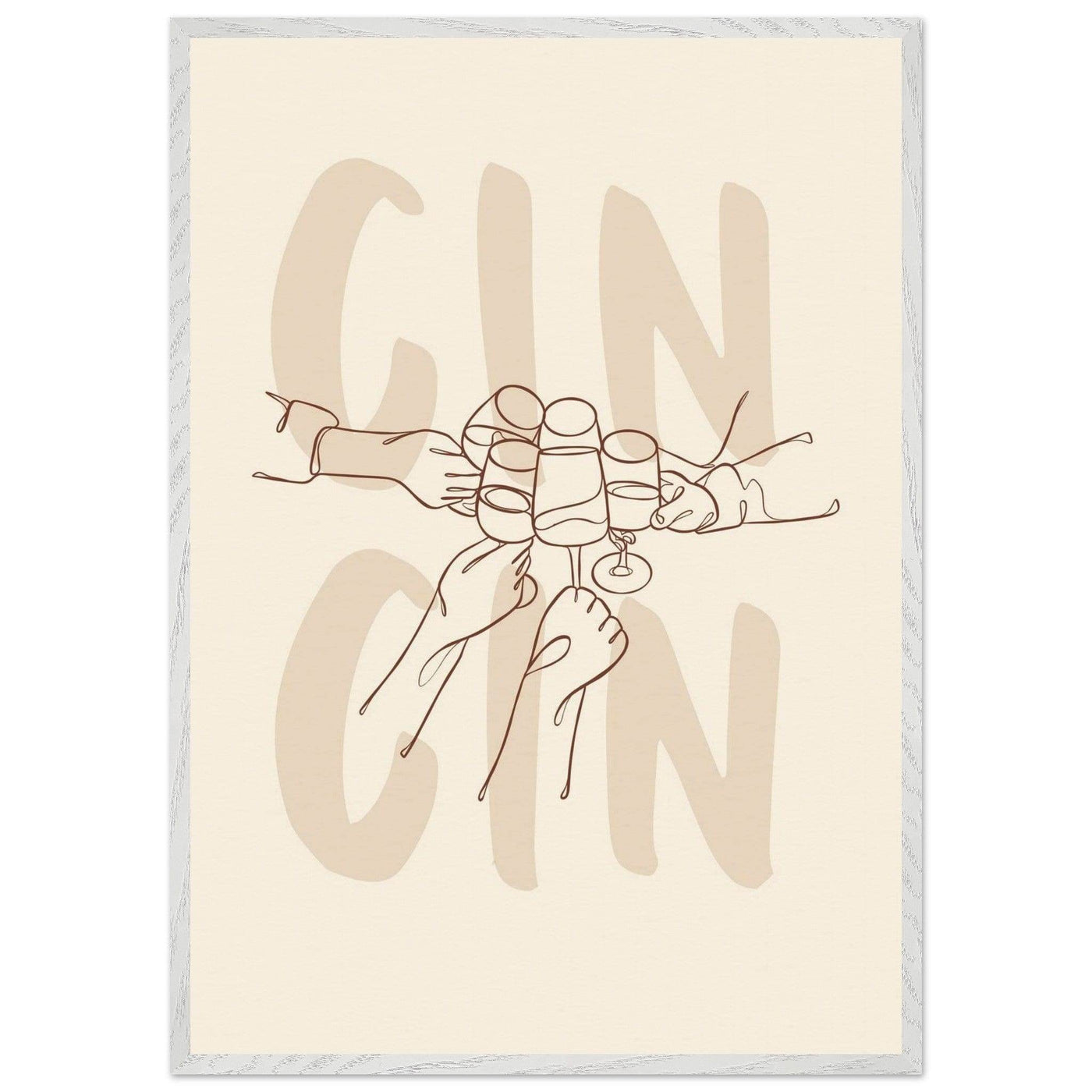 Framed Gin Quote Artwork for Gin Lovers - Perfect Decor for Home or Bar - Vibrantwalls