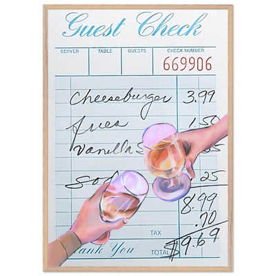Guest Check & Cocktail Toast - Vibrantwalls
