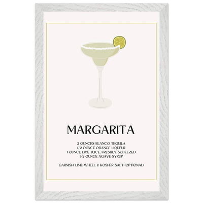 Margarita Cocktail Recipe Tequila Lime Salt Rim - Vibrantwalls