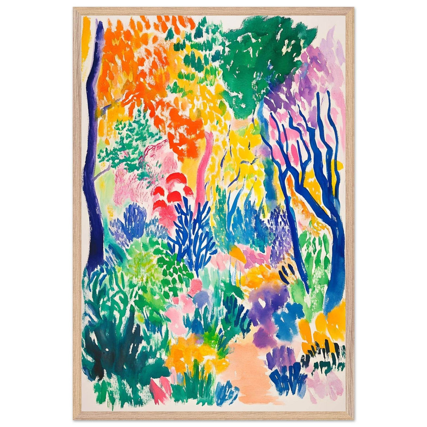 Vibrant Matisse Abstract Garden Joy - Vibrantwalls