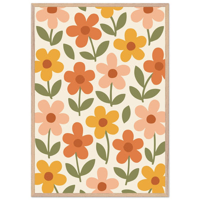 Retro Floral Dream - Vibrantwalls