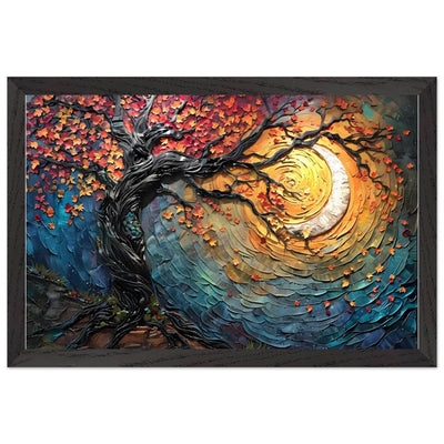 Impasto Style Autumn Tree of Life Poster - Vibrantwalls
