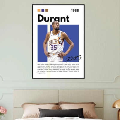 Kevin Durant Slim Reaper Suns Framed Poster Vibrantwalls