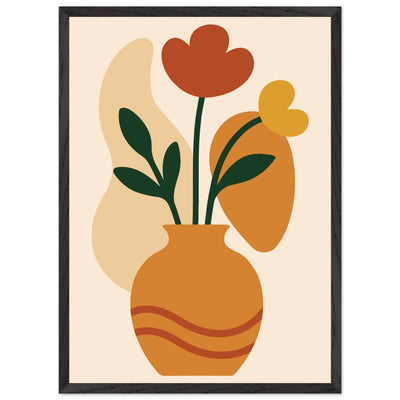 Abstract Floral Vase - Vibrantwalls