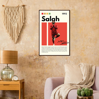 Mohamed Salah Liverpool FC Framed Poster – Iconic Yoga Pose Football Art Print Vibrantwalls