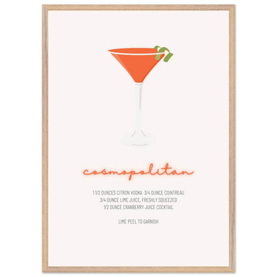Cosmopolitan Cocktail Recipe Pink Vodka Cranberry Drink - Refreshing Cocktail Delight - Vibrantwalls