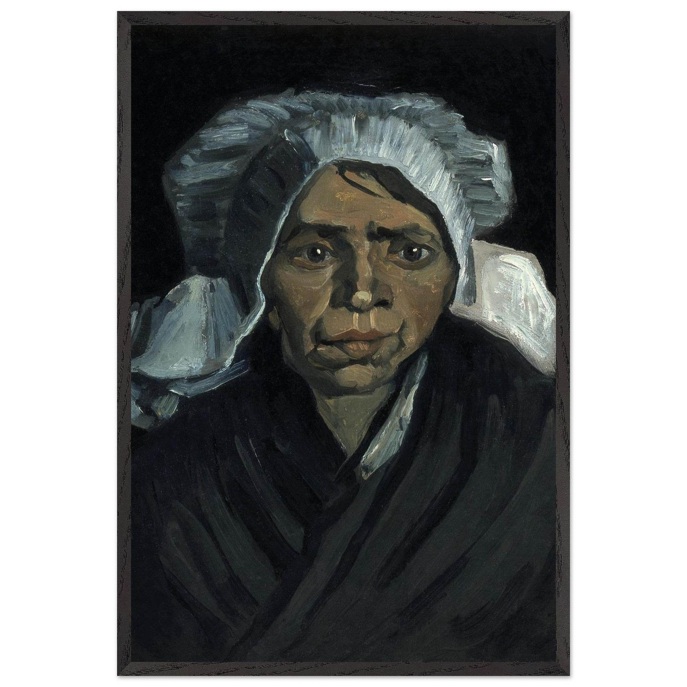 Peasant Woman Sculpture - Exquisite Head of a Peasant Woman Art Piece - Vibrantwalls