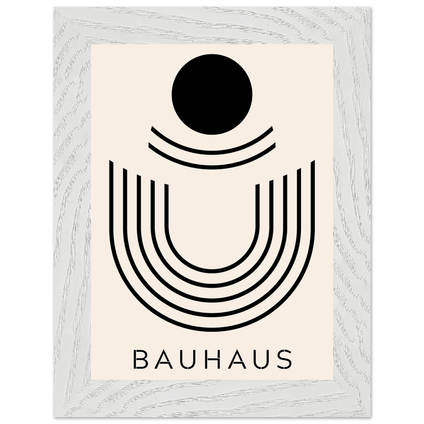 Bauhaus Black & Beige Abstract - Vibrantwalls