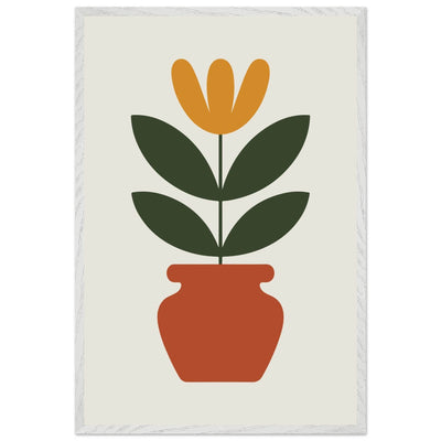 Abstract Potted Floral Art - Vibrantwalls