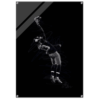 Dynamic Football Player Acrylic Print – Modern Sport Art, Vibrant & Durable Wall Decor in Multiple Sizes - Vibrantwalls