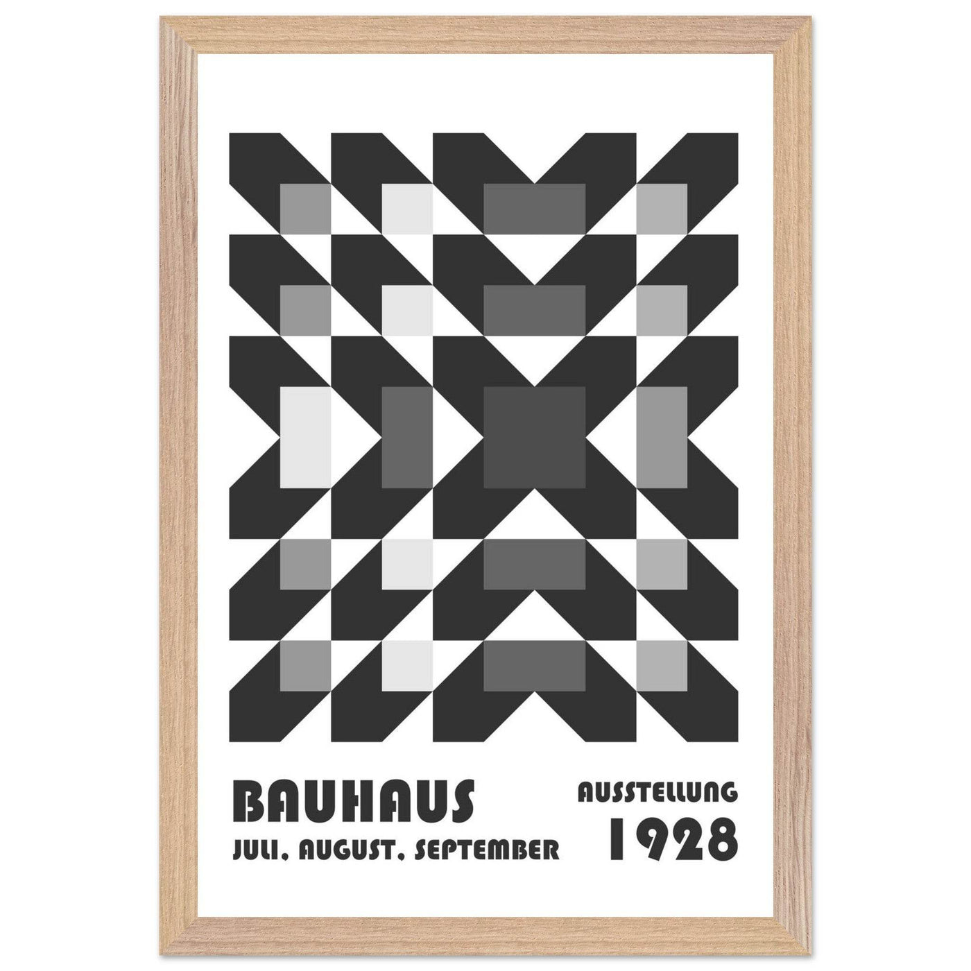 Bauhaus-Style Geometric Grid - Vibrantwalls