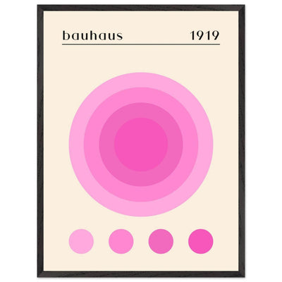 Bauhaus Pink Gradient Circle - Vibrantwalls