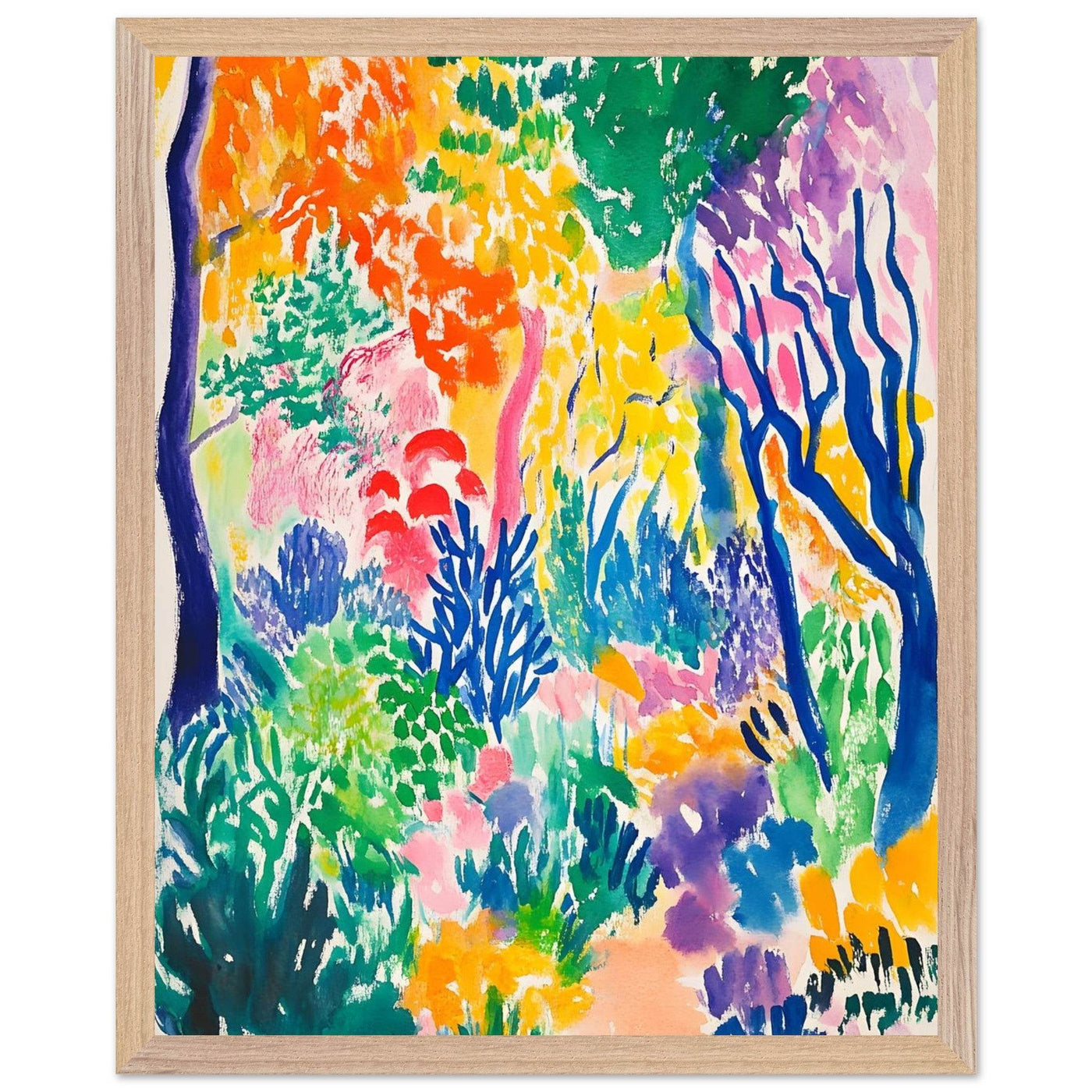 Vibrant Matisse Abstract Garden Joy - Vibrantwalls
